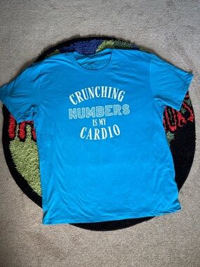 Blue Graphic Gym Tee
